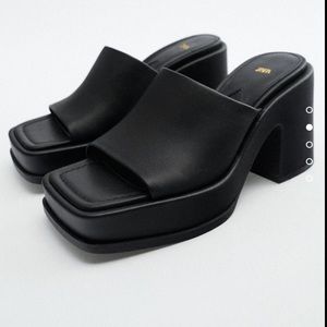 Size 7 Zara Platform Sandals